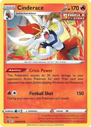 Cinderace SWSH278 - SWSH278/--- - Sword & Shield Promo Cards (Holofoil) - Inglés