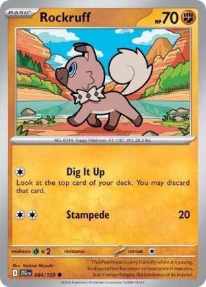 Rockruff - 084/159 - Journey Together (Reverse Holo) - Inglés