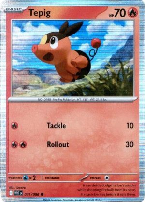 Tepig 011 086 Unova Poster Collection - 011/086 - Miscellaneous Cards & Products (Holofoil) - Inglés