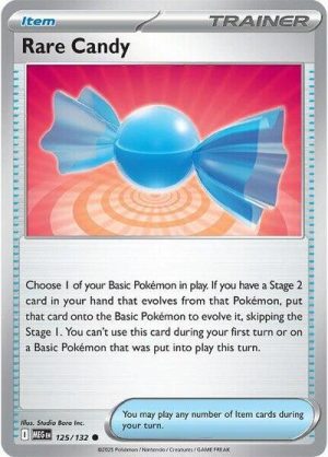 Rare Candy 125 132 - 125/132 - ME01: Mega Evolution (Reverse Holo) - Inglés