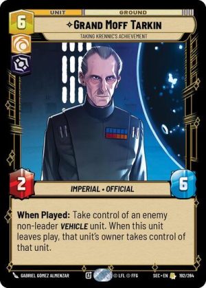 Grand Moff Tarkin Taking Krennics Achievement - 192/264 - Secrets of Power - Inglés