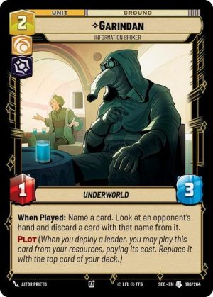 Garindan Information Broker - 186/264 - Secrets of Power - Inglés