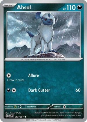 Absol - 063/094 - ME02: Phantasmal Flames (Reverse Holo) - Inglés