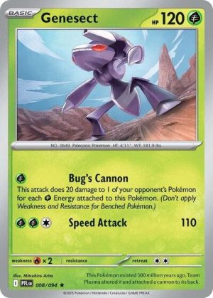 Genesect - 008/094 - ME02: Phantasmal Flames (Holofoil) - Inglés