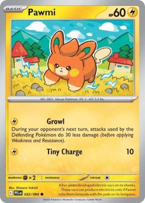 Pawmi - 032/094 - ME02: Phantasmal Flames (Reverse Holo) - Inglés