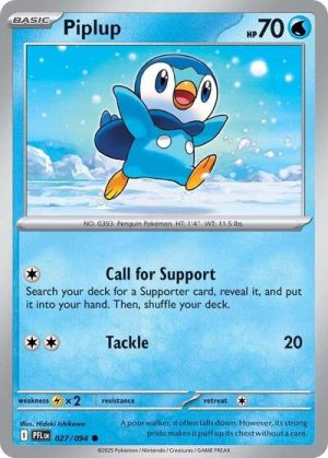 Piplup 027 094 - 027/094 - ME02: Phantasmal Flames - Inglés