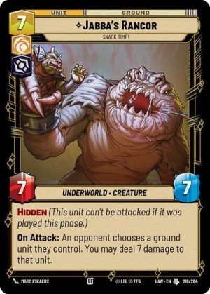 Jabbas Rancor Snack Time - 216/264 - A Lawless Time - Inglés