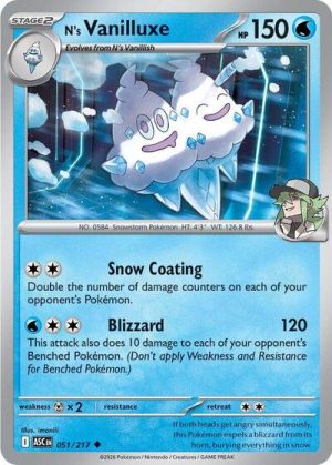 Ns Vanilluxe - 051/217 - ME: Ascended Heroes - Inglés