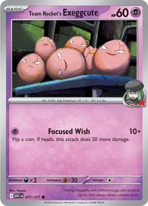 Team Rockets Exeggcute - 077/217 - ME: Ascended Heroes - Inglés