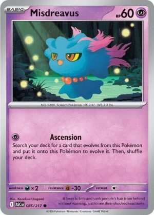 Misdreavus 085 217 - 085/217 - ME: Ascended Heroes - Inglés