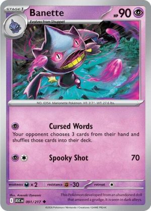 Banette 091 217 - 091/217 - ME: Ascended Heroes - Inglés