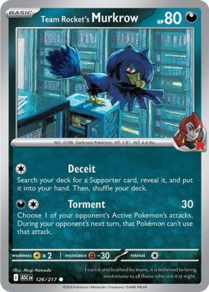Team Rockets Murkrow - 126/217 - ME: Ascended Heroes - Inglés