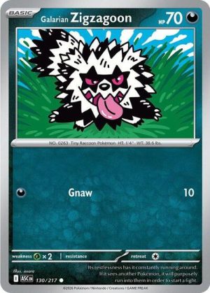 Galarian Zigzagoon - 130/217 - ME: Ascended Heroes - Inglés