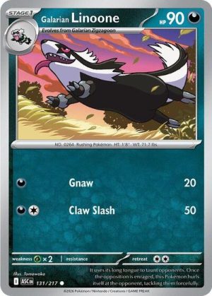 Galarian Linoone - 131/217 - ME: Ascended Heroes - Inglés