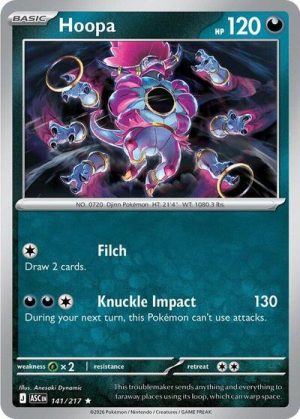 Hoopa - 141/217 - ME: Ascended Heroes (Holofoil) - Inglés
