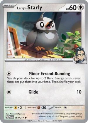 Larrys Starly - 168/217 - ME: Ascended Heroes - Inglés