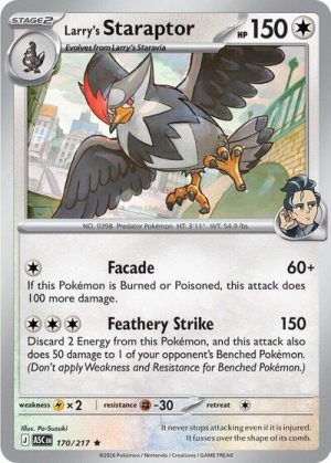 Larrys Staraptor 170 217 - 170/217 - ME: Ascended Heroes (Holofoil) - Inglés