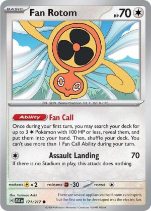 Fan Rotom 171 217 - 171/217 - ME: Ascended Heroes - Inglés