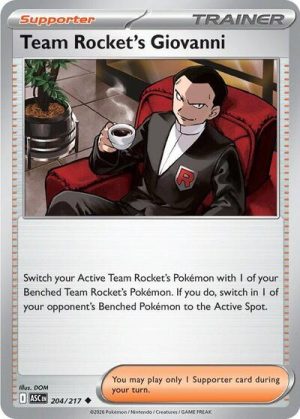 Team Rockets Giovanni - 204/217 - ME: Ascended Heroes - Inglés