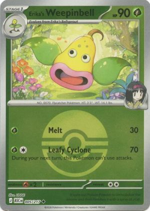 Erikas Weepinbell Poke Ball - 005/217 - ME: Ascended Heroes (Reverse Holo) - Español