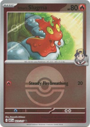 Ethans Slugma Poke Ball - 023/217 - ME: Ascended Heroes (Reverse Holo) - Español