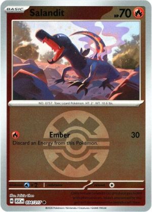 Salandit Quick Ball - 034/217 - ME: Ascended Heroes (Reverse Holo) - Inglés