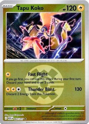 Tapu Koko Quick Ball - 067/217 - ME: Ascended Heroes (Reverse Holo) - Inglés