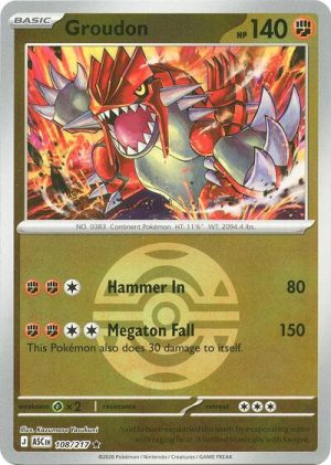 Groudon Dusk Ball - 108/217 - ME: Ascended Heroes (Reverse Holo) - Español