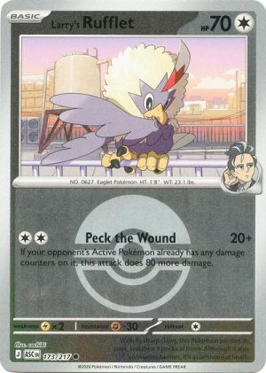 Larrys Rufflet Poke Ball - 173/217 - ME: Ascended Heroes (Reverse Holo) - Español