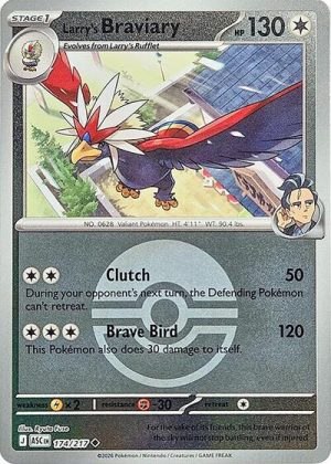 Larrys Braviary Poke Ball - 174/217 - ME: Ascended Heroes (Reverse Holo) - Español