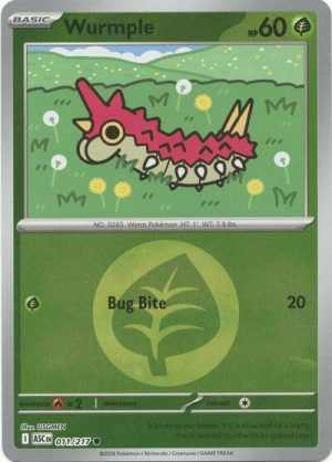 Wurmple Energy Symbol Pattern - 011/217 - ME: Ascended Heroes (Reverse Holo) - Inglés
