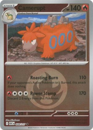 Camerupt Energy Symbol Pattern - 028/217 - ME: Ascended Heroes (Reverse Holo) - Inglés