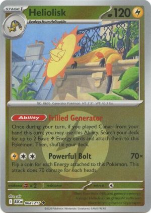 Heliolisk 064 217 Energy Symbol Pattern - 064/217 - ME: Ascended Heroes (Reverse Holo) - Inglés