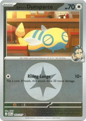 Larrys Dunsparce Energy Symbol Pattern - 163/217 - ME: Ascended Heroes (Reverse Holo) - Español