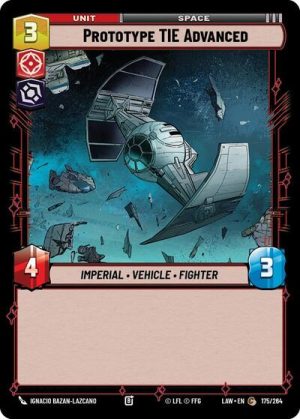 Prototype TIE Advanced - 175/264 - A Lawless Time - Inglés