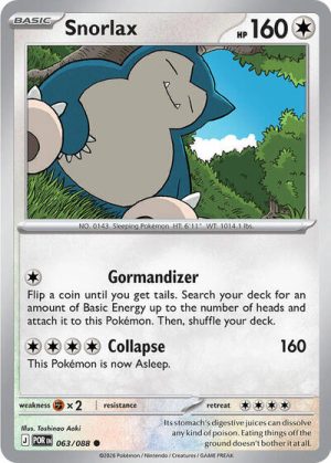 Snorlax - 063/088 - ME03: Perfect Order (Reverse Holo) - Inglés