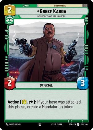 Greef Karga Introductions are in Order - 119/264 - Ashes of the Empire - Español