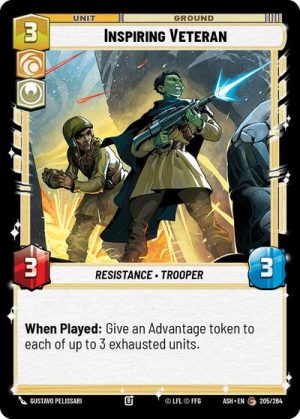 Inspiring Veteran - 205/264 - Ashes of the Empire - Español
