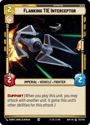 Flanking TIE Interceptor - 215/264 - Ashes of the Empire - Español