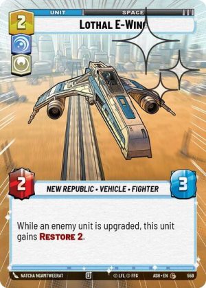 Lothal E Wing Hyperspace Foil - 559 - Ashes of the Empire (Foil) - Español
