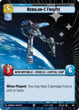 Nebulon C Frigate Hyperspace Foil - 583 - Ashes of the Empire (Foil) - Inglés