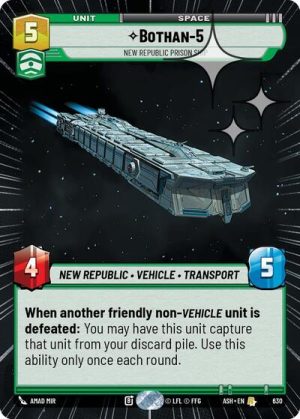 Bothan 5 New Republic Prison Ship Hyperspace Foil - 630 - Ashes of the Empire (Foil) - Inglés