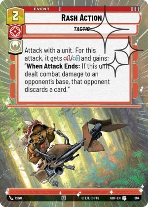 Rash Action Hyperspace Foil - 664 - Ashes of the Empire (Foil) - Inglés