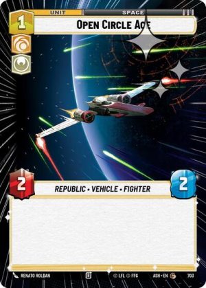 Open Circle Ace Hyperspace Foil - 703 - Ashes of the Empire (Foil) - Inglés