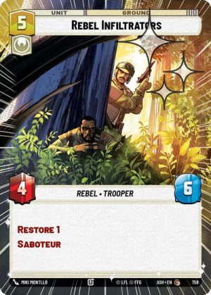 Rebel Infiltrators Hyperspace Foil - 758 - Ashes of the Empire (Foil) - Inglés