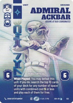 Admiral Ackbar Assume Attack Coordinates Prestige - 822 - Ashes of the Empire - Inglés